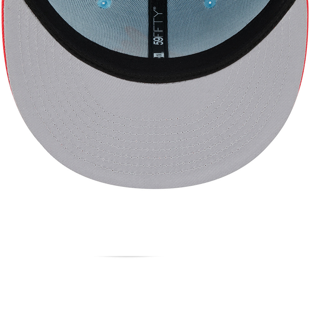 5950 Two-Tone Color Pack Pastel Blue Atlanta Braves Cap product image 5, provided for visual reference and product detail