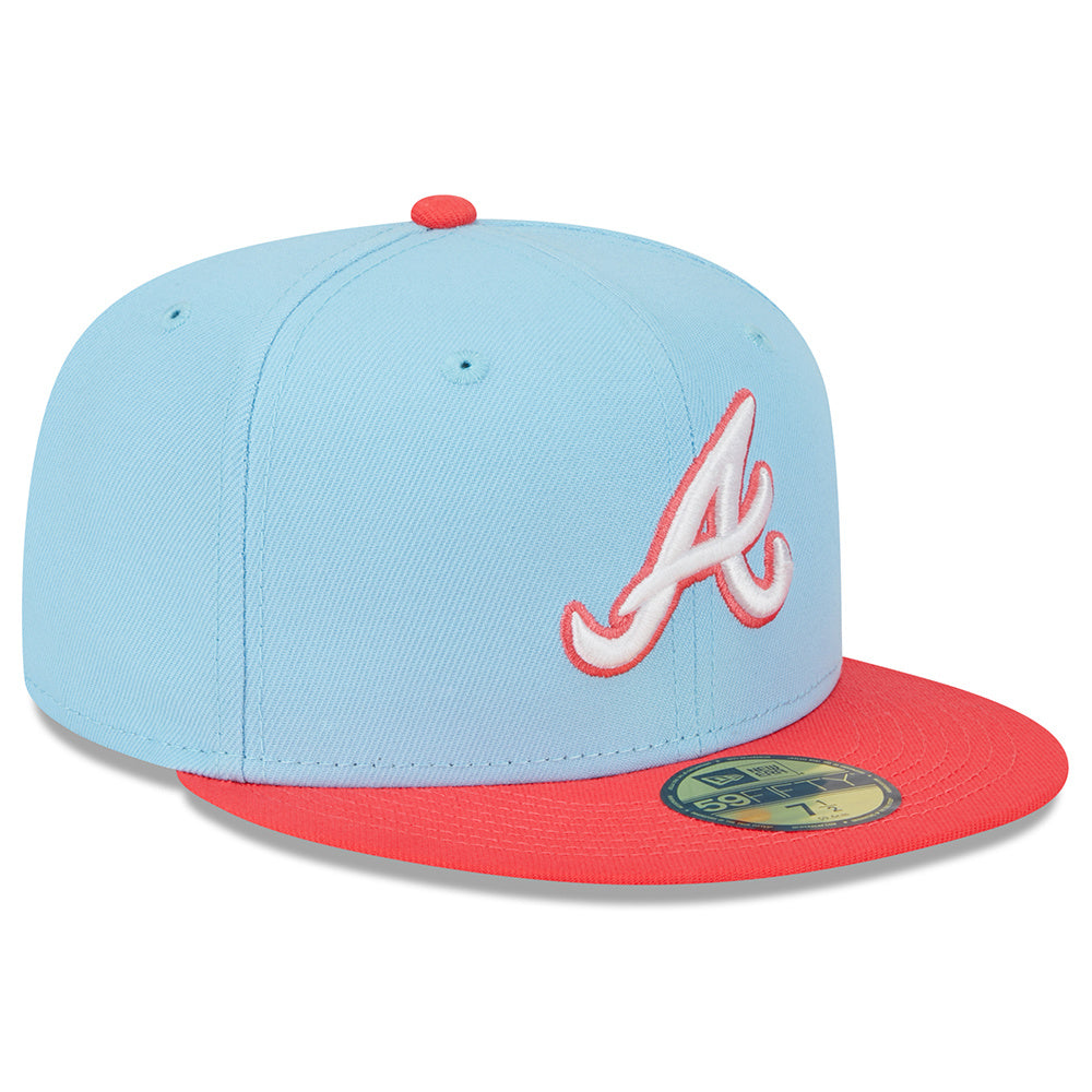 5950 Two-Tone Color Pack Pastel Blue Atlanta Braves Cap product image 3, provided for visual reference and product detail