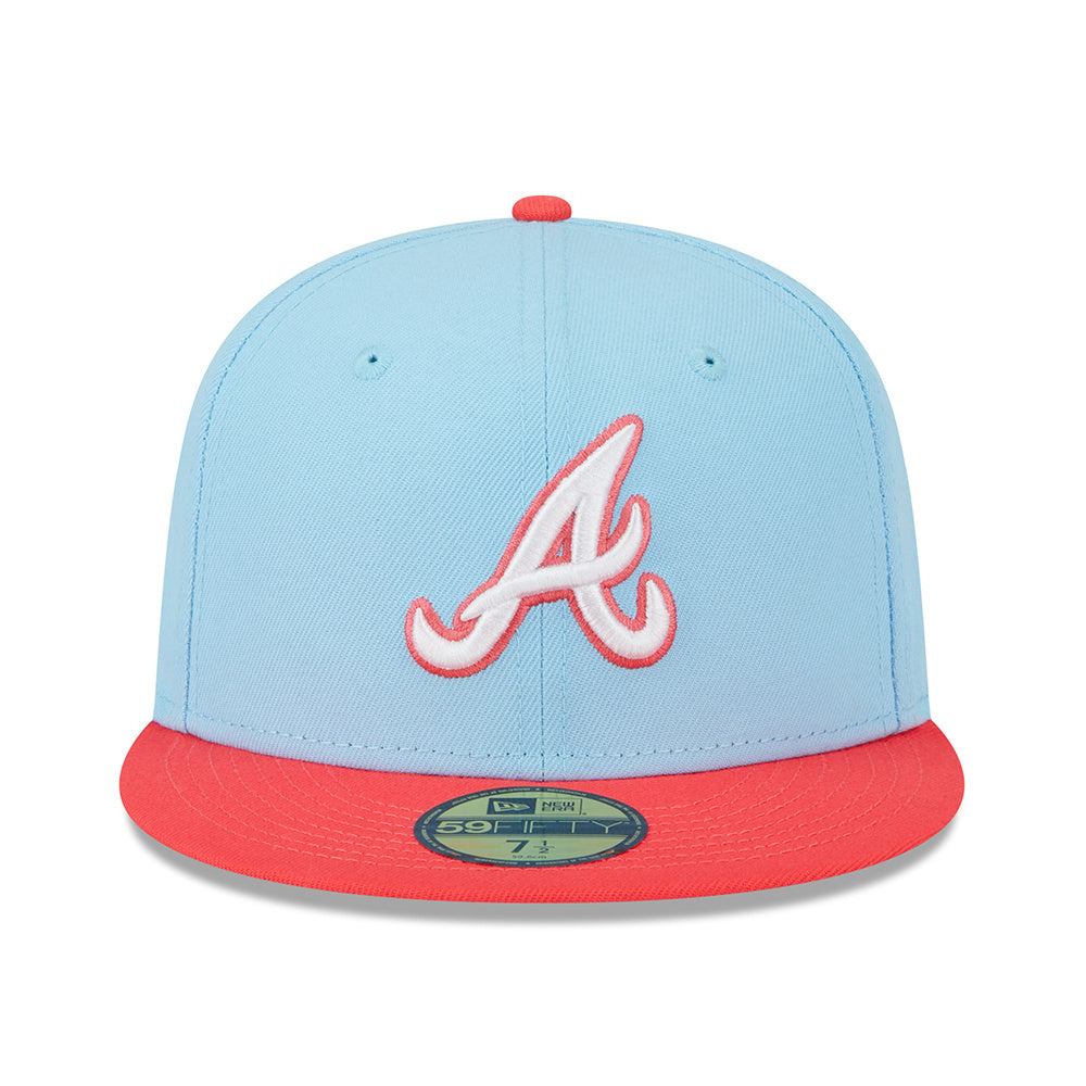 5950 Two-Tone Color Pack Pastel Blue Atlanta Braves Cap product image 2, provided for visual reference and product detail