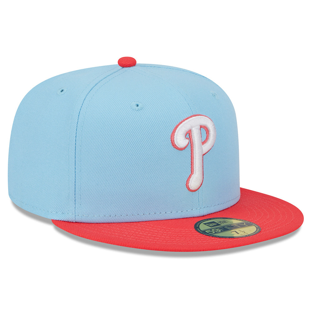 5950 Two-Tone Color Pack Pastel Blue Philadelphia Phillies Cap product image 3, provided for visual reference and product