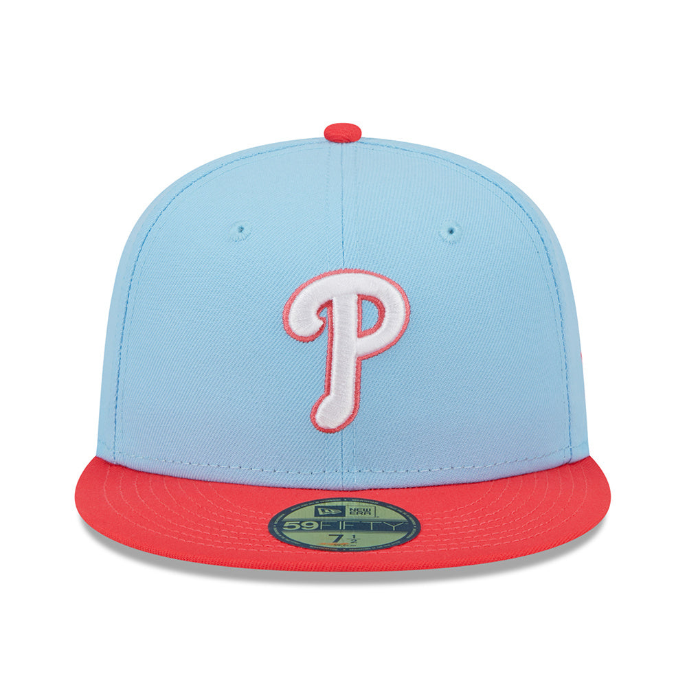 5950 Two-Tone Color Pack Pastel Blue Philadelphia Phillies Cap product image 2, provided for visual reference and product