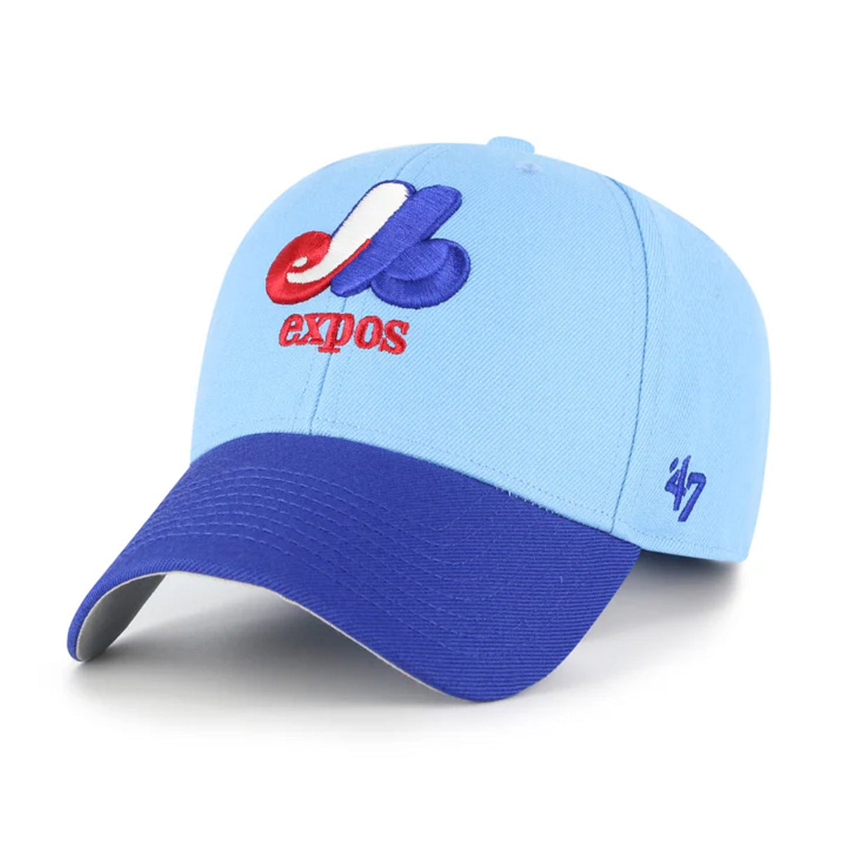Montreal Expos MLB Two Tone '47 MVP Cap product image 1, provided for visual reference and product detail review