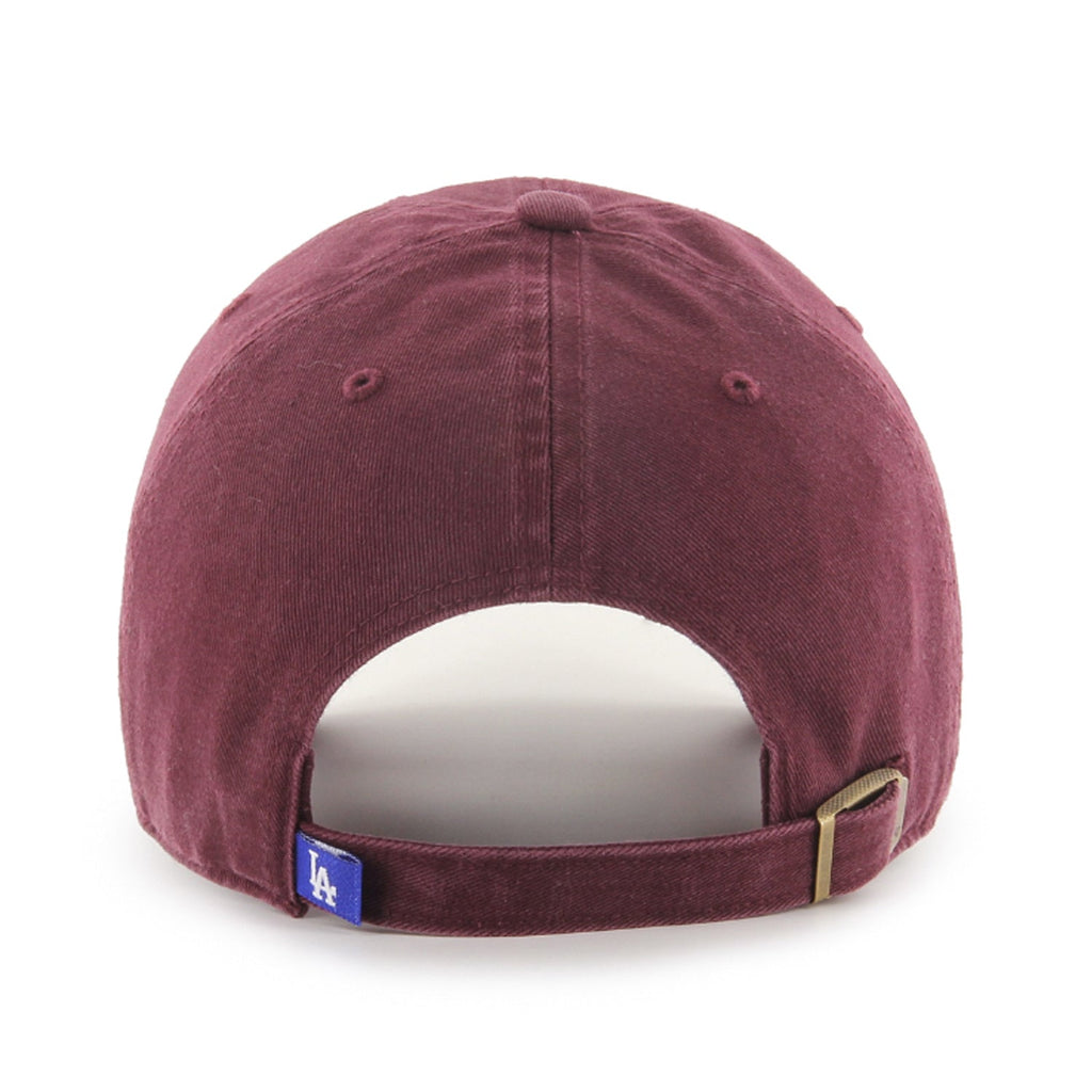 Los Angeles Dodgers MLB Clean Up Dark Maroon Cap product image 2, provided for visual reference and product detail review