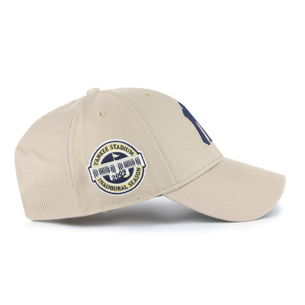 New York Yankees MLB Khaki Sure Shot '47 MVP Snapback Cap product image 3, provided for visual reference and product detail