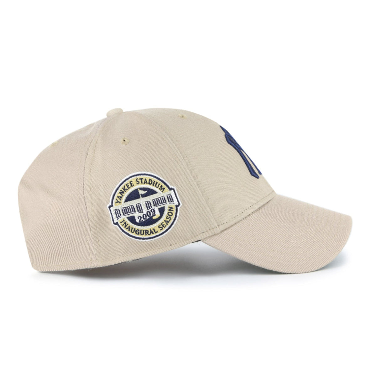 New York Yankees MLB Khaki Sure Shot '47 MVP Snapback Cap product image 3, provided for visual reference and product detail