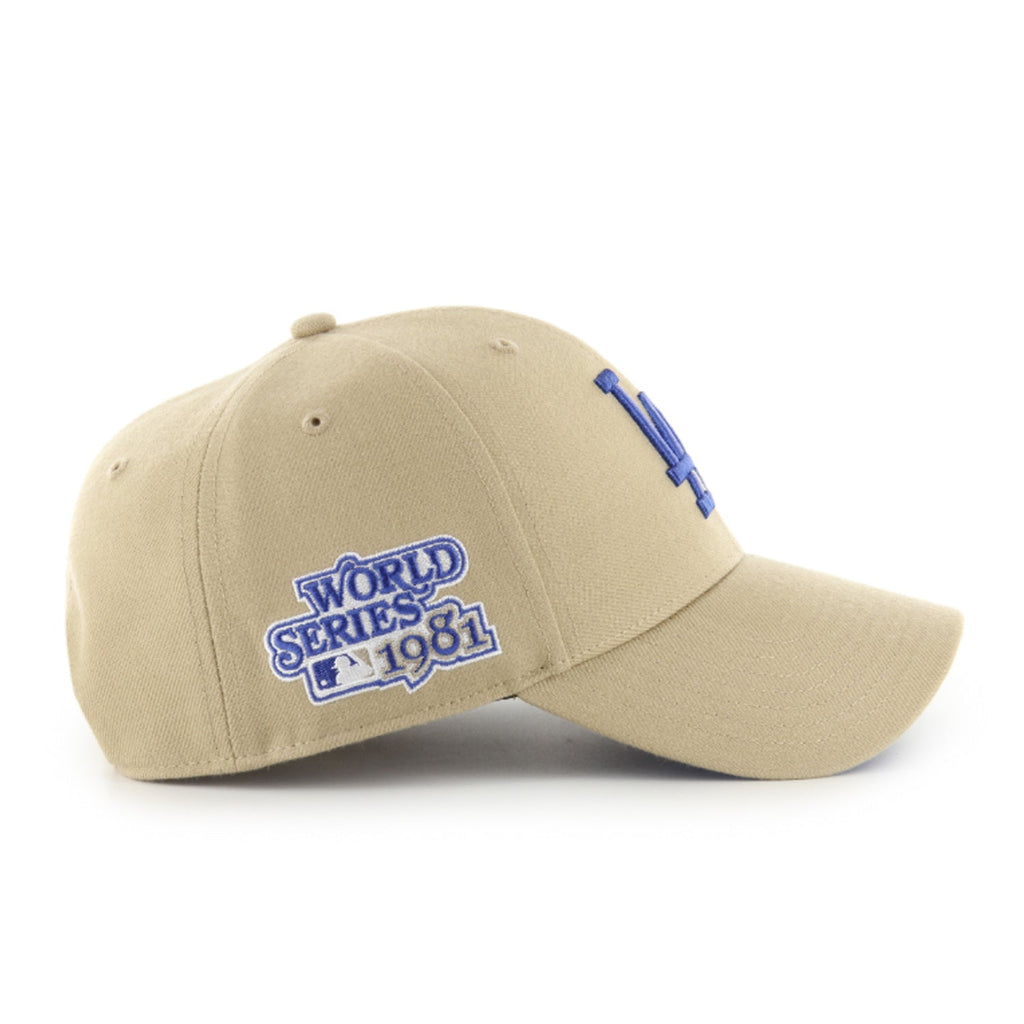 Los Angeles Dodgers MLB Khaki Sure Shot '47 MVP Snapback Cap product image 3, provided for visual reference and product