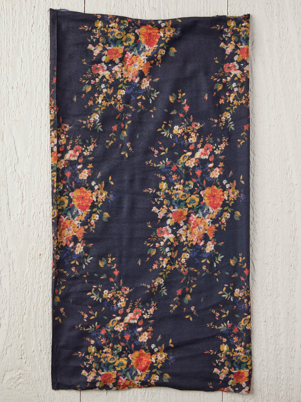 Full Boho Bandeau® Headband - Black Red Bouquets