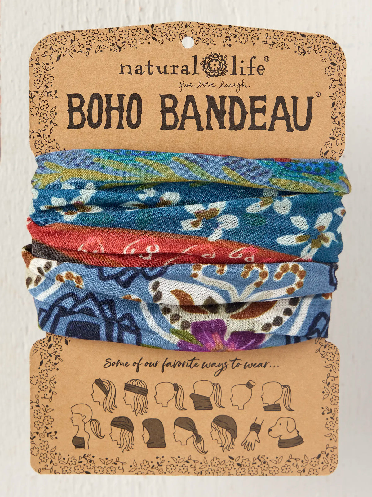 Full Boho Bandeau® Headband - Femme Folk Teal