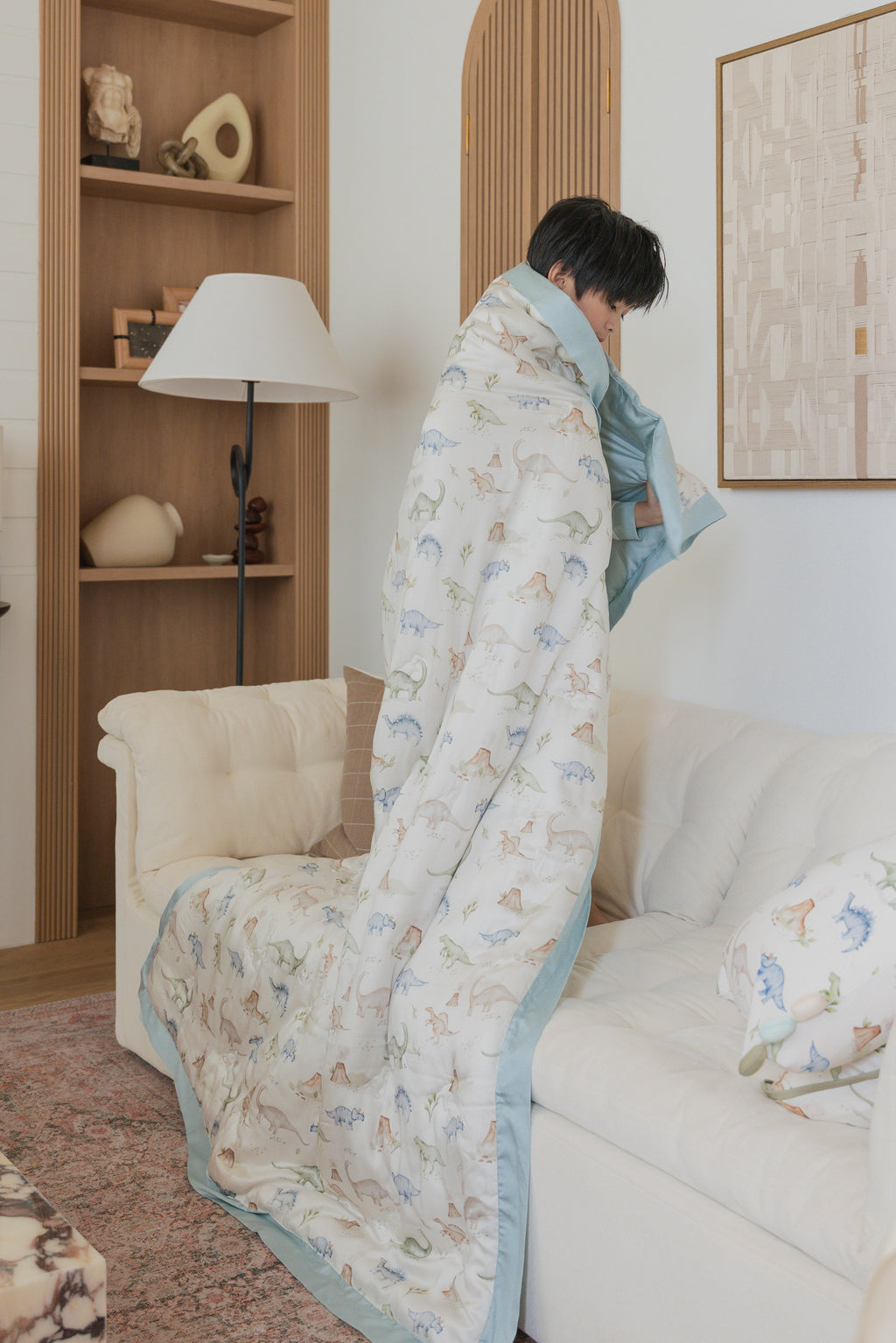 [Tencel Blanket] Dino Land Quest Tencel Blanket