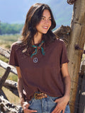 Aiden Cotton Tee - Chocolate