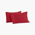 Deep Crimson Red Pillowcase Set