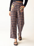 Beckett Flannel Pants - Embroidered Plaid
