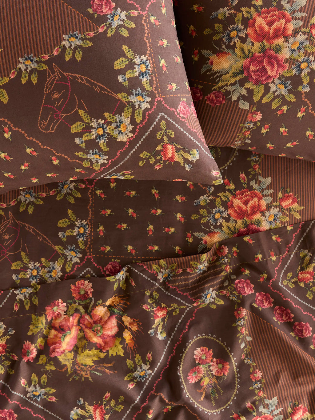 Sooo Soft Cotton Sheet Set - Crafted Bouquets Chocolate