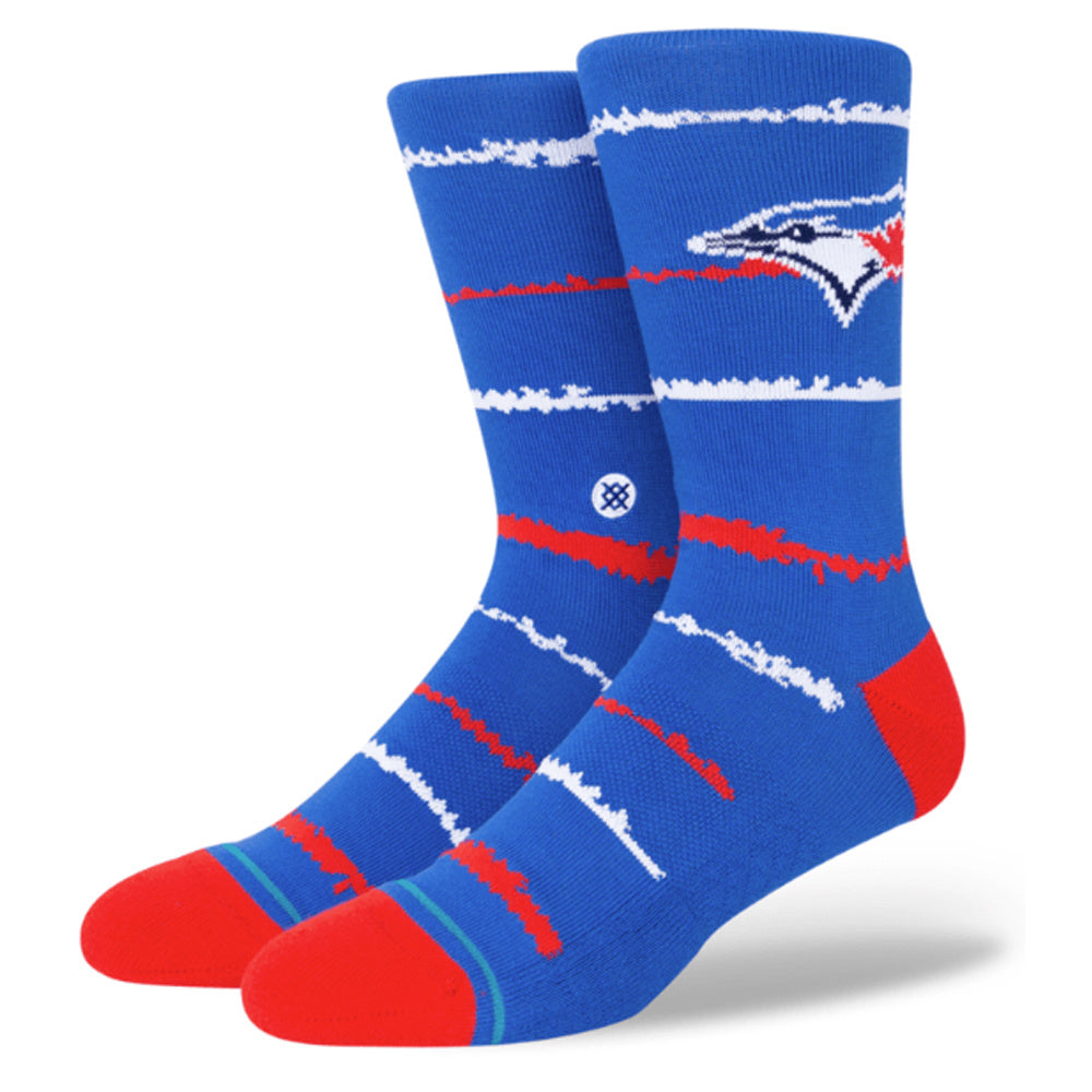 MLB Chalk Toronto Blue Jays Crew Socks product image 1, provided for visual reference and product detail review