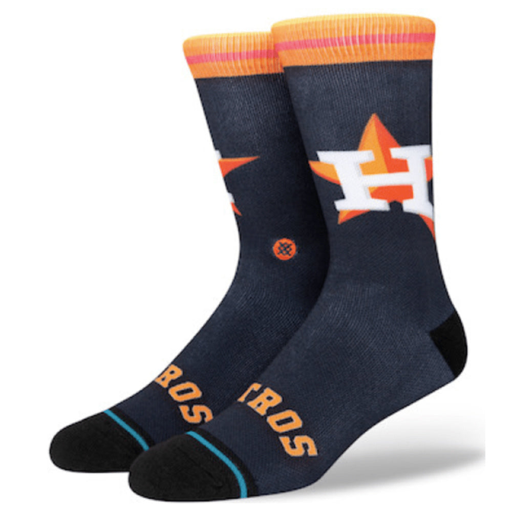MLB Houston Astros BP Jersey Crew Socks product image 1, provided for visual reference and product detail review