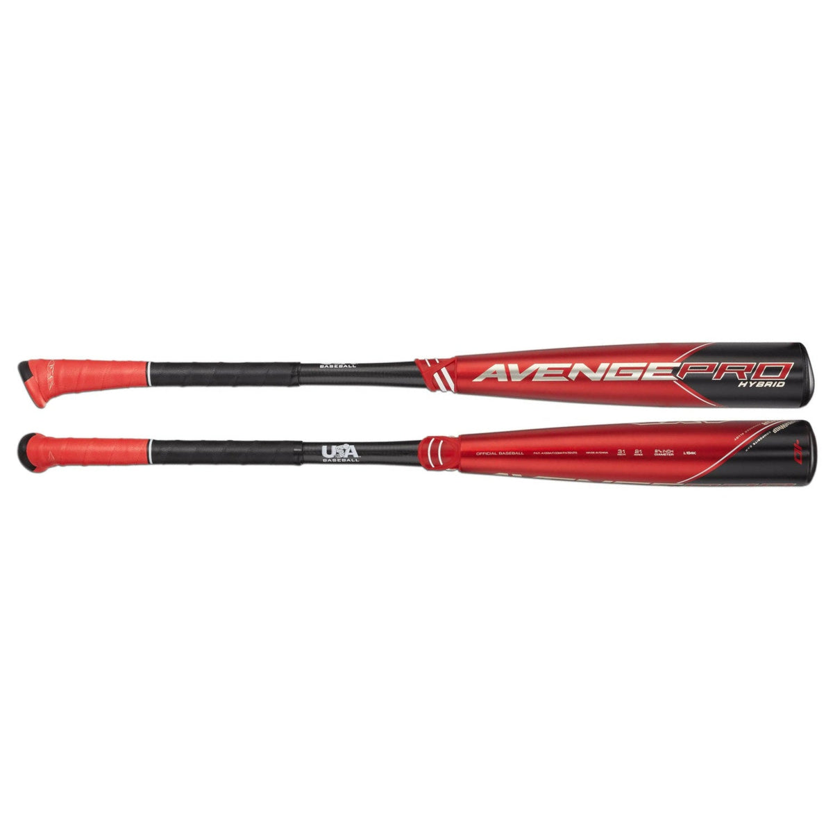 L194K Avenge Pro Hybrid USA 2 5/8" Baseball Bat (-10) product image 1, provided for visual reference and product detail