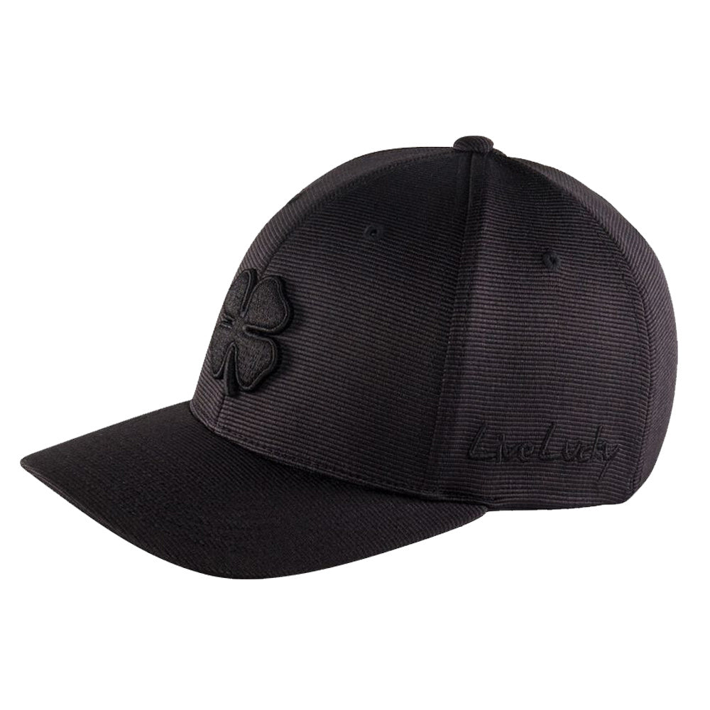 Black Clover Blackout Fitted Cap product image 3, provided for visual reference and product detail review