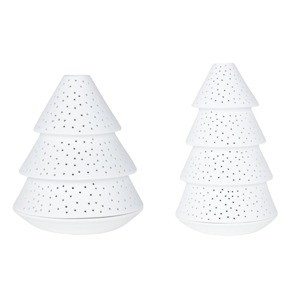 Fir Tree Candle Holder Set