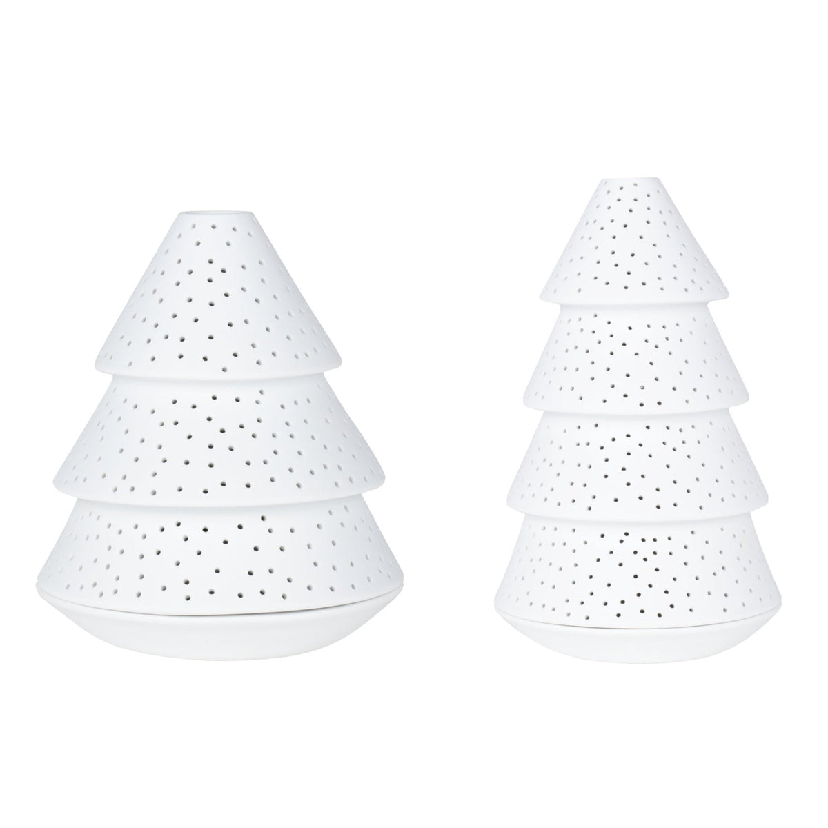 Fir Tree Candle Holder Set