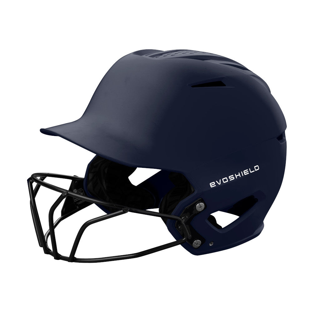 Evoshield XVT 2.0 Matte Batting Helmet with Facemask product image 3, provided for visual reference and product detail review