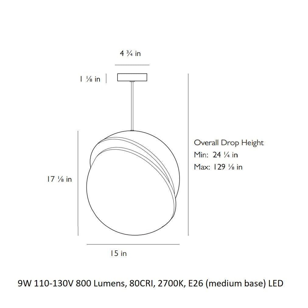 Crescent Pendant Light