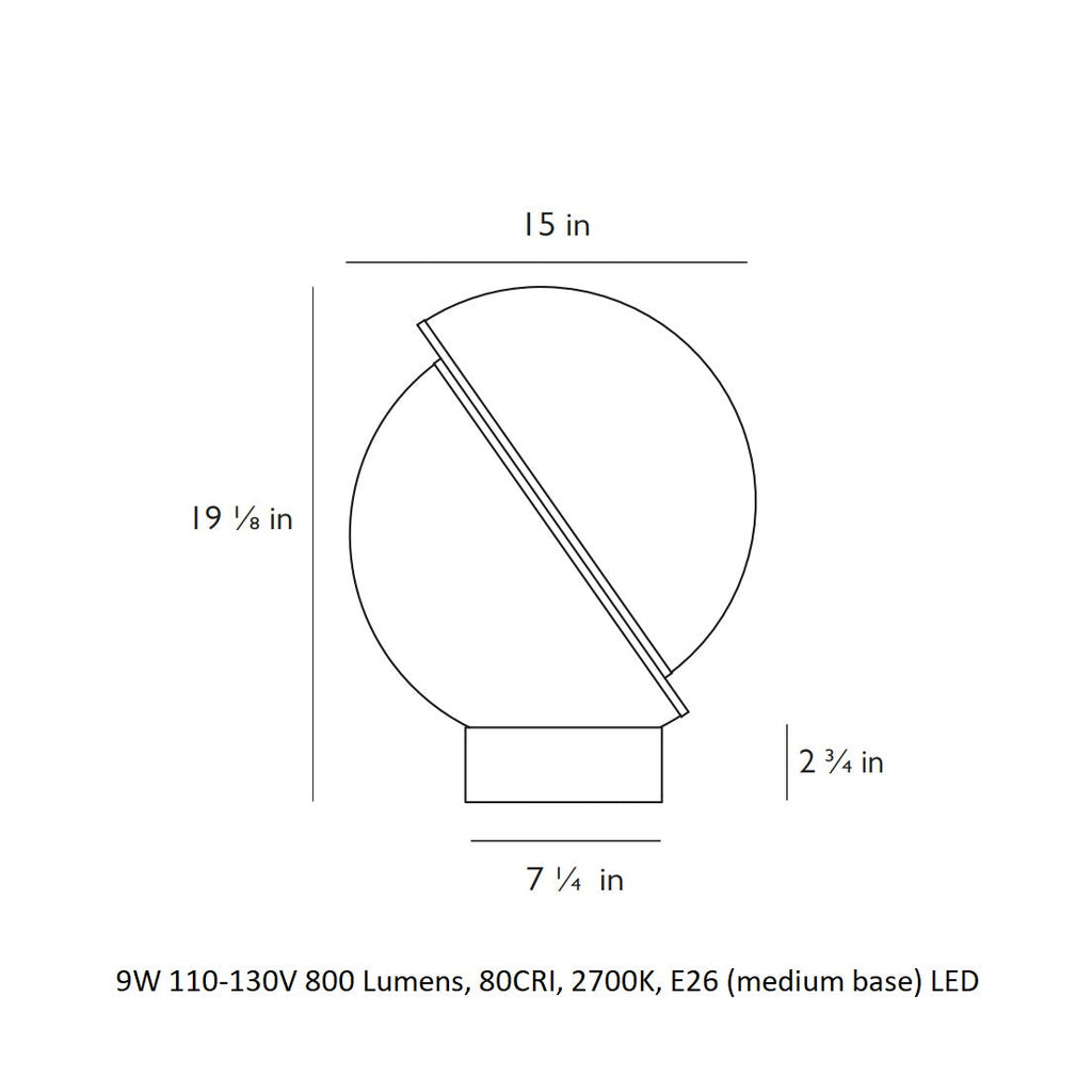 Crescent Table Lamp
