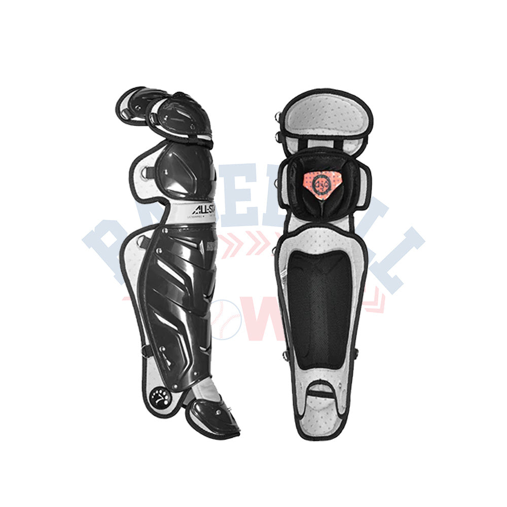 Adult System 7 Catcher's Leg Guards 15.5" product image 1, provided for visual reference and product detail review