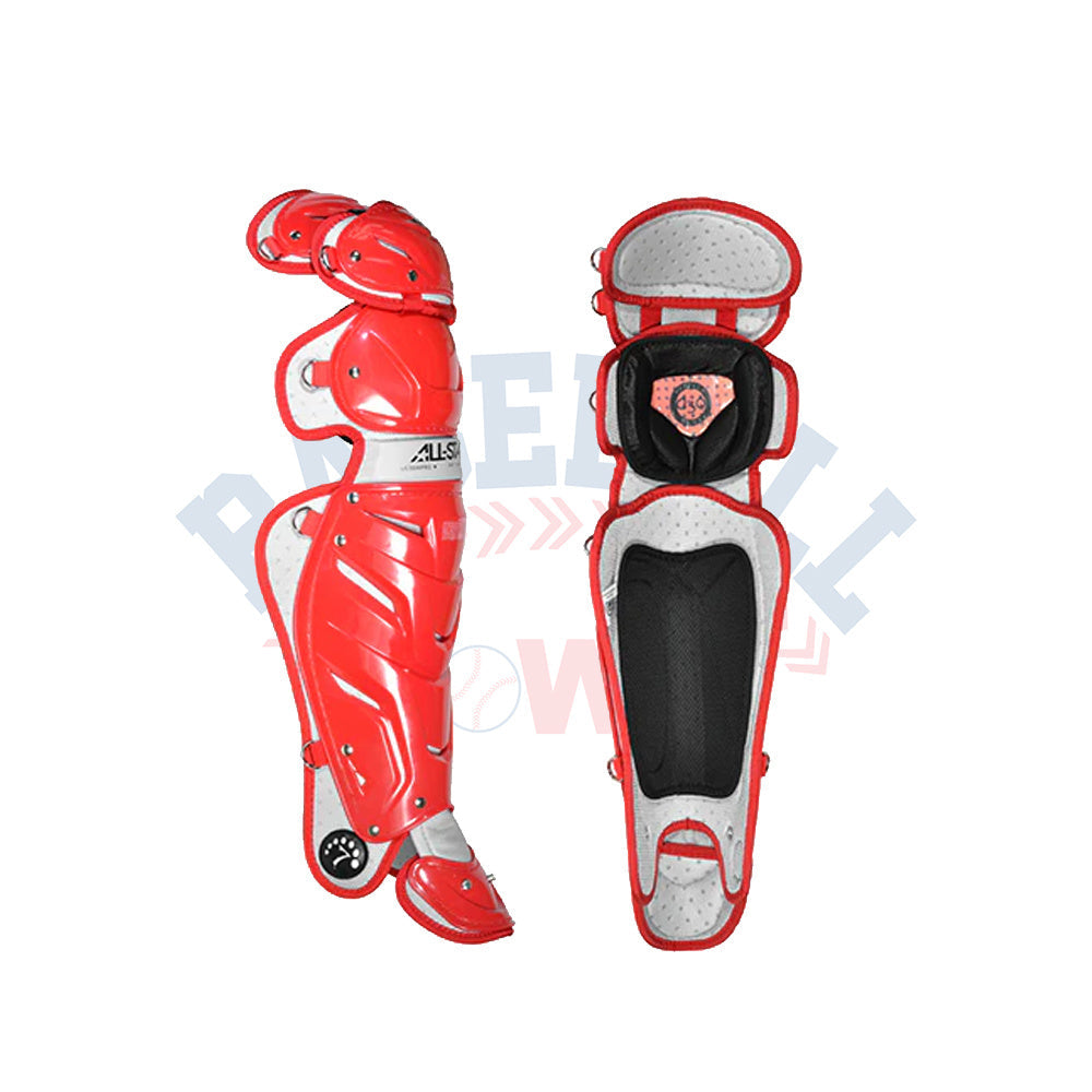Adult System 7 Catcher's Leg Guards 15.5" product image 4, provided for visual reference and product detail review