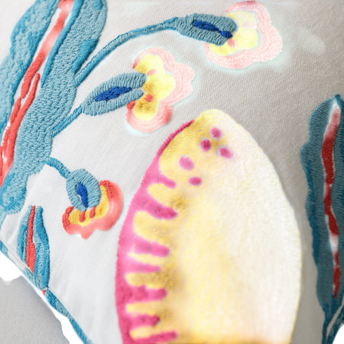 Fiori Di Limone Embroidered Pillow