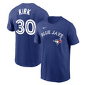 Alejandro Kirk Toronto Blue Jays Royal T-Shirt product image 1, provided for visual reference and product detail review