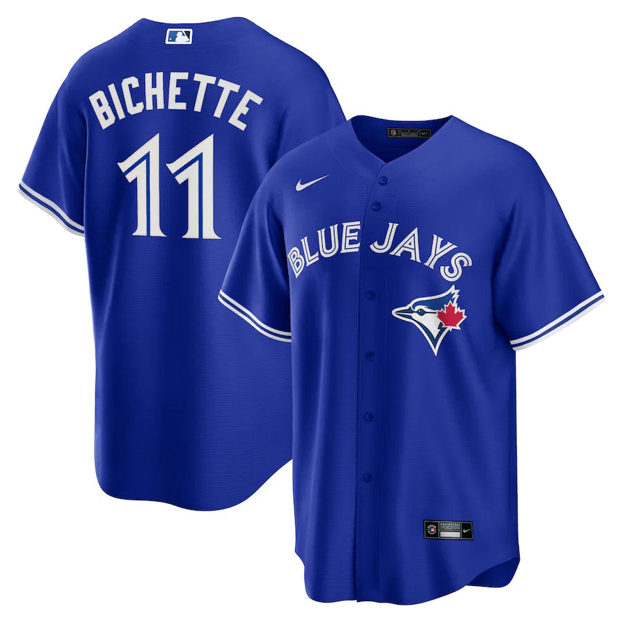 Toronto Blue Jays Bo Bichette Alt. Jersey product image 1, provided for visual reference and product detail review