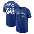 Jordan Romano Toronto Blue Jays Royal T-Shirt product image 1, provided for visual reference and product detail review