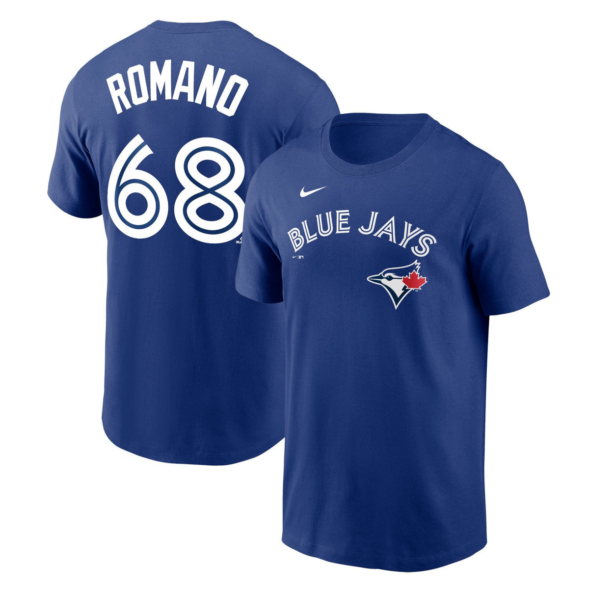 Jordan Romano Toronto Blue Jays Royal T-Shirt product image 1, provided for visual reference and product detail review