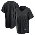 Los Angeles Dodges Pitch Black Fashion Jersey product image 1, provided for visual reference and product detail review