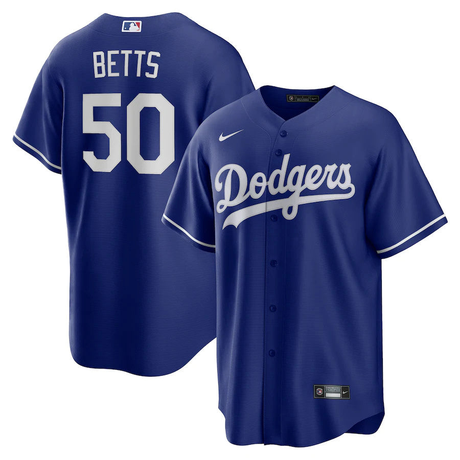 Mookie Betts Los Angeles Dodgers Youth Alt. 1 Jersey product image 1, provided for visual reference and product detail review