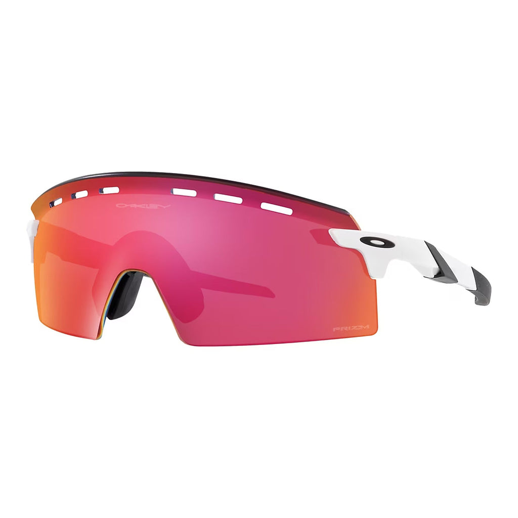 Encoder Strike Vented Polished White w/ Prizm Field Sunglasses product image 1, provided for visual reference and product