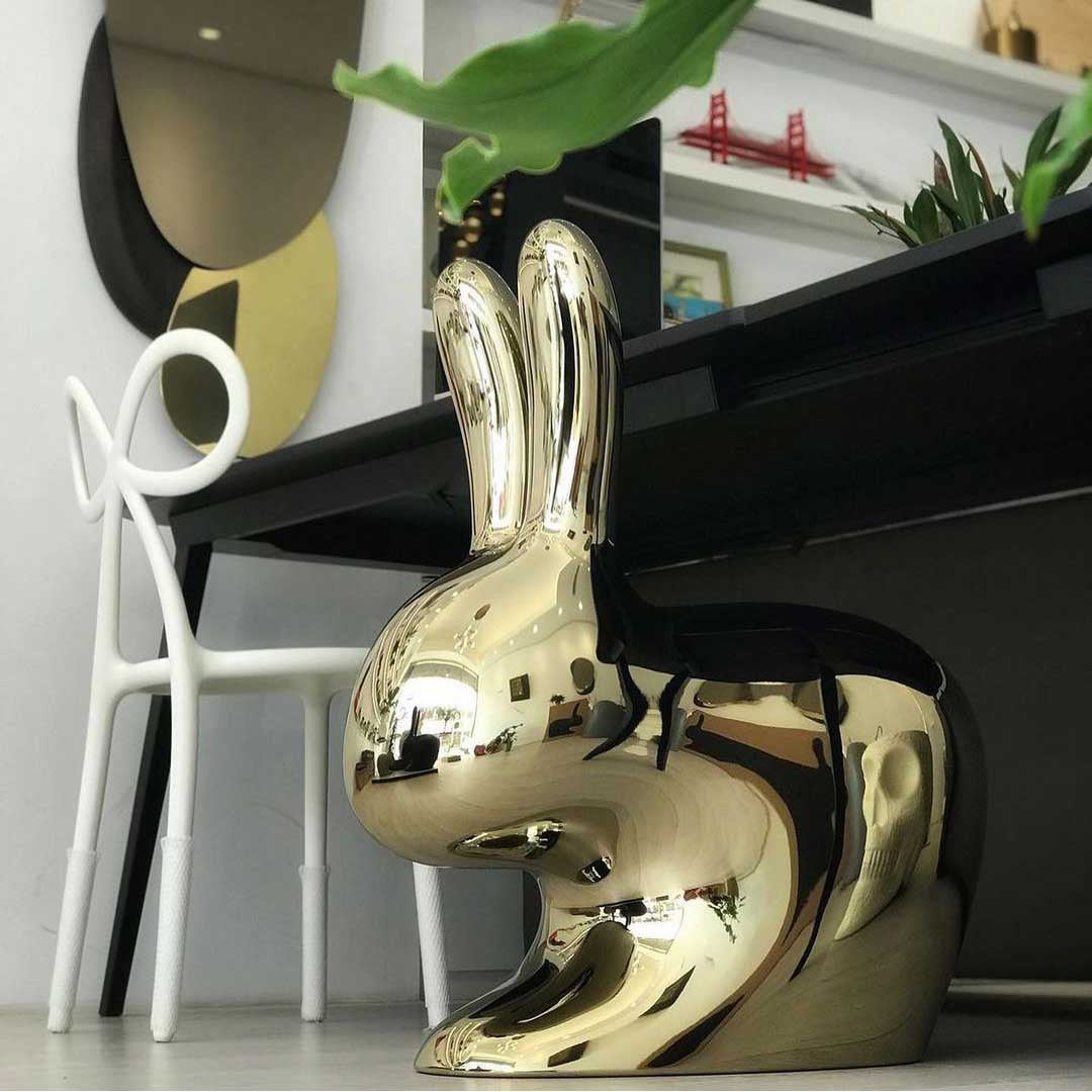 Rabbit Metal Stool