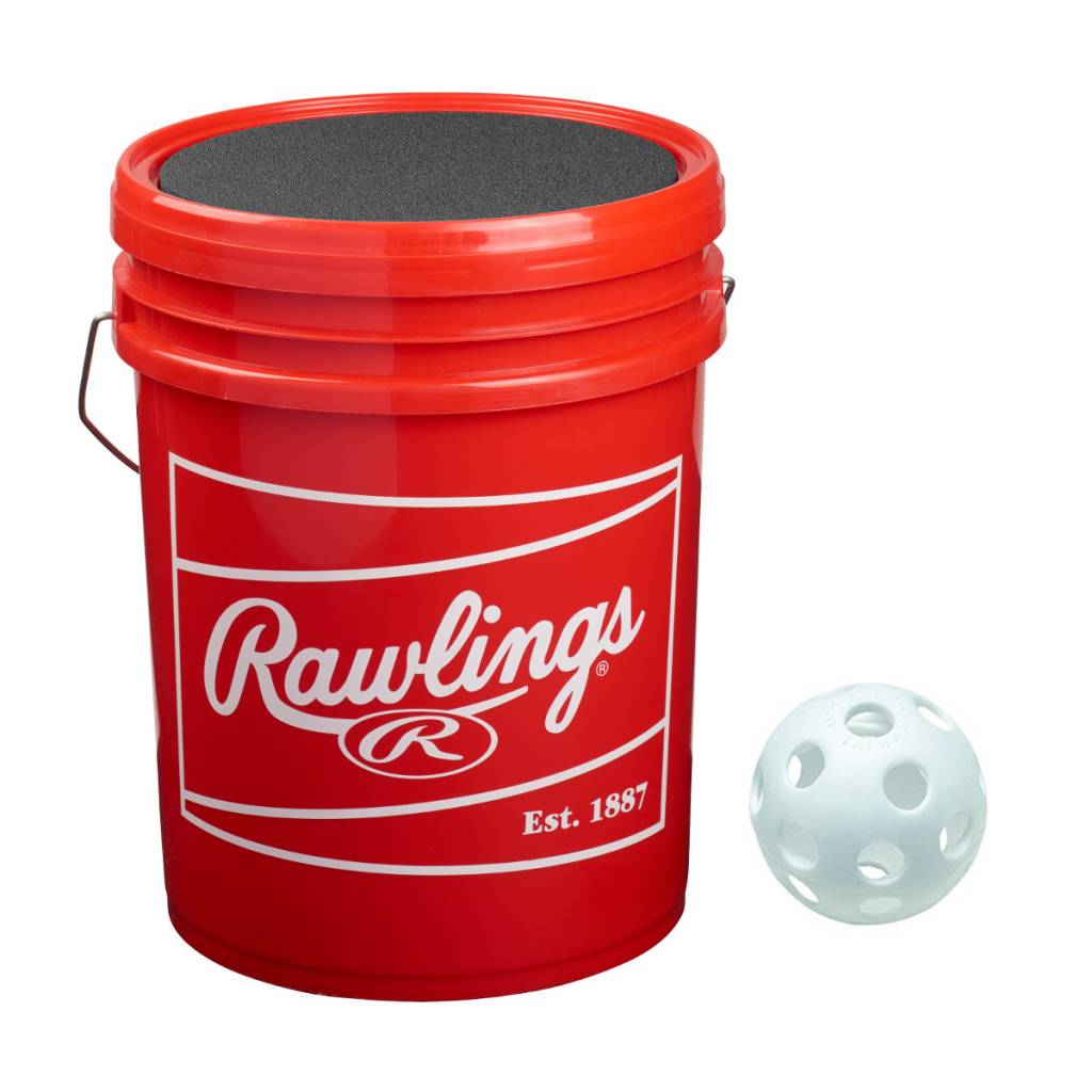 Plastic Training Baseball Ball Bucket (3 Dz) product image 3, provided for visual reference and product detail review