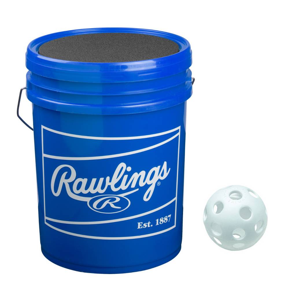 Plastic Training Baseball Ball Bucket (3 Dz) product image 2, provided for visual reference and product detail review
