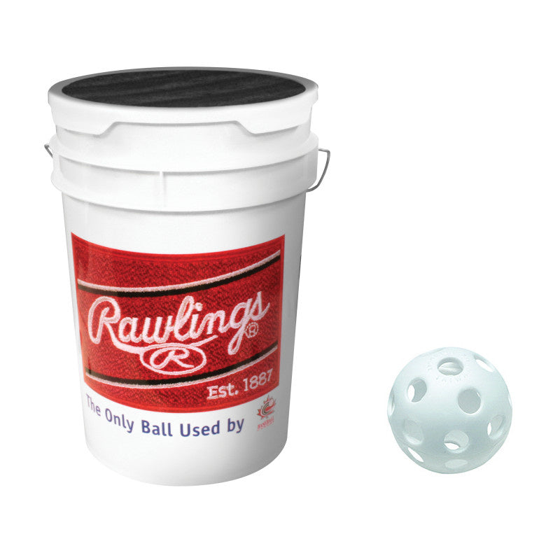 Plastic Training Baseball Ball Bucket (3 Dz) product image 1, provided for visual reference and product detail review