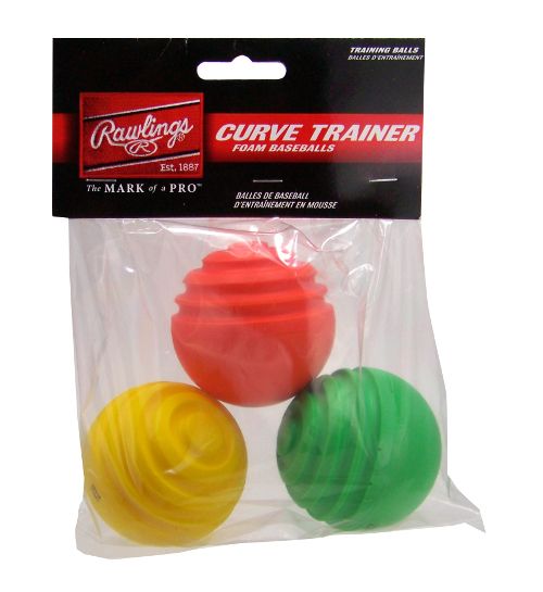 Rawlings Curve Trainer Balls (3 pk) product image 1, provided for visual reference and product detail review