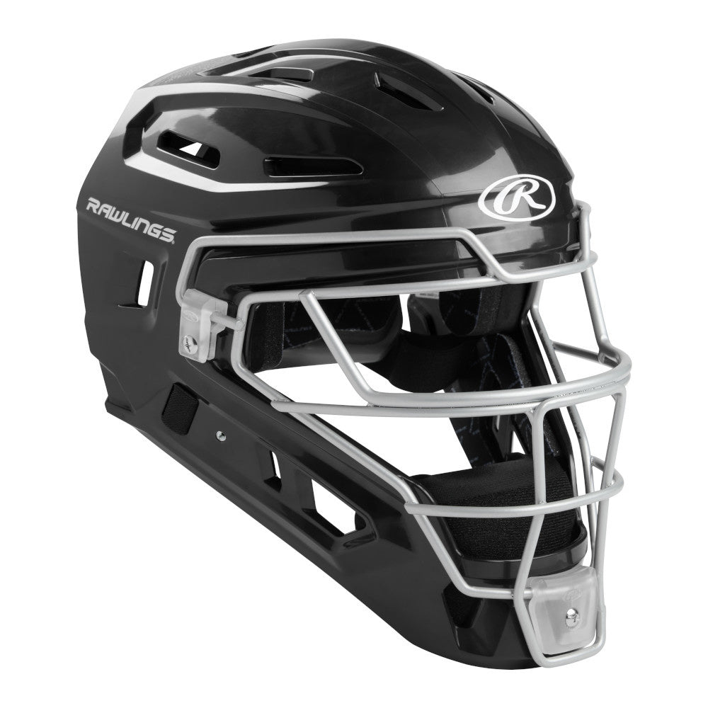 CHR2S Renegade Catcher's Helmet Black/Silver Adult product image 1, provided for visual reference and product detail review