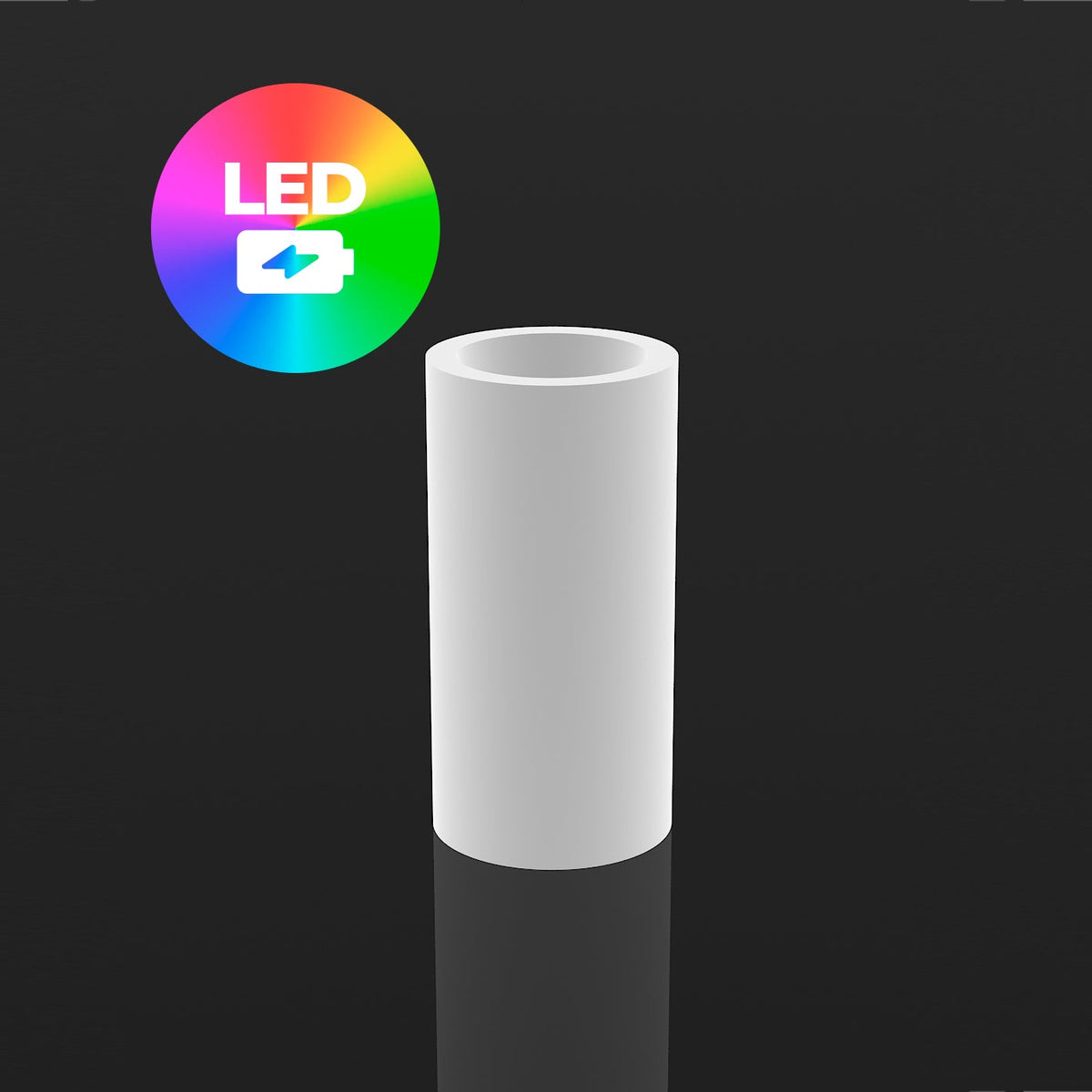 Illuminated Cylinder Planter