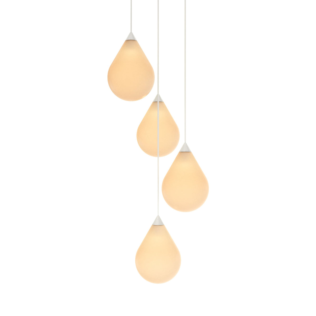 Flare Bead Round LED Chandelier