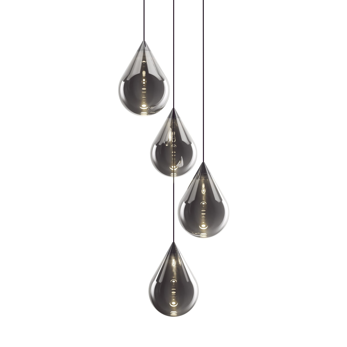 Flare Bead Round LED Chandelier