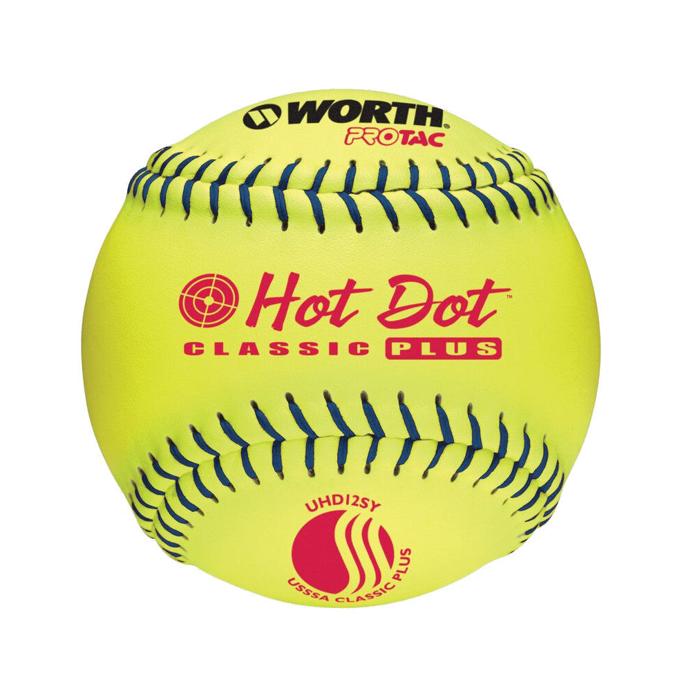 HOT DOT USSSA Softball Ball (UN) product image 1, provided for visual reference and product detail review