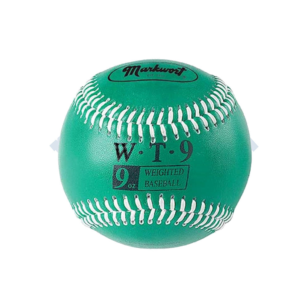 Weighted Green Leather Baseball 9oz product image 1, provided for visual reference and product detail review