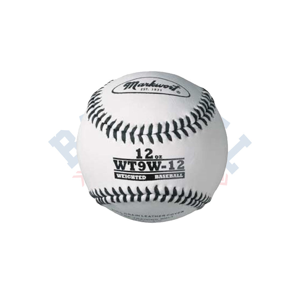 Weighted White Leather Baseball 12oz product image 1, provided for visual reference and product detail review