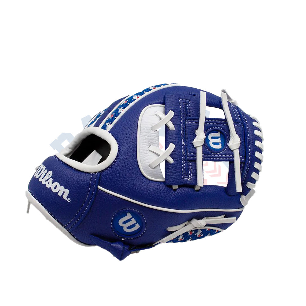 A200 Blue Jays 10" Youth Baseball Glove product image 1, provided for visual reference and product detail review